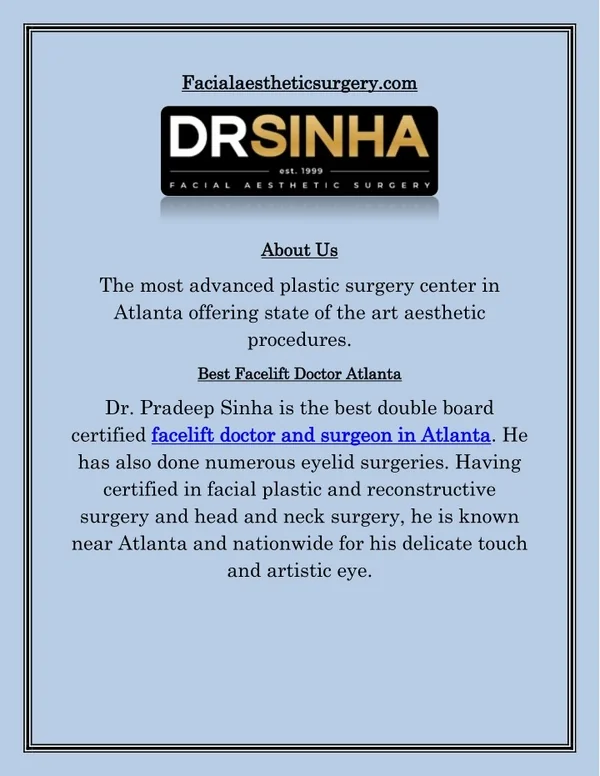 Facelift Surgeon near Me