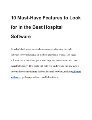 10 must have features to look