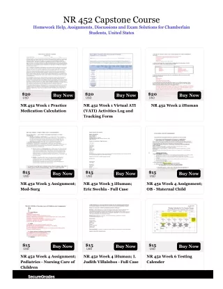 nr 452 capstone course homework help assignments