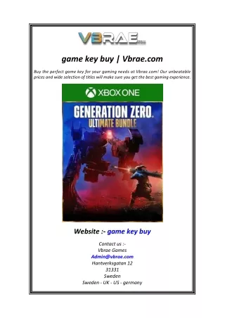 game key buy Vbrae.com