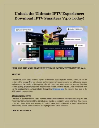 Unlock the Ultimate IPTV Experience_ Download IPTV Smarters V4