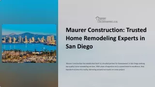 Trusted General Contractor in San Diego