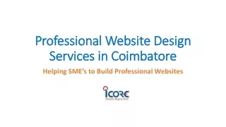 Website Design Services in Coimbatore