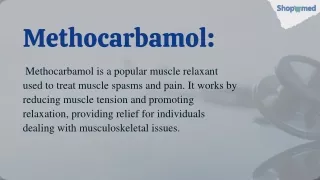 Order methocarbamol online in USA