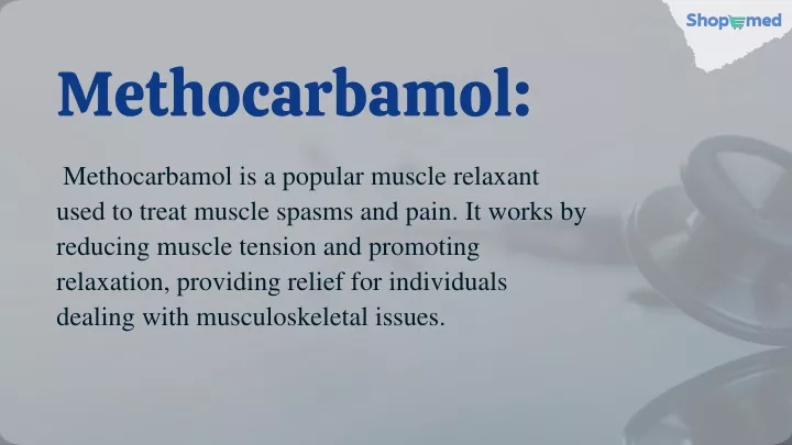 methocarbamol