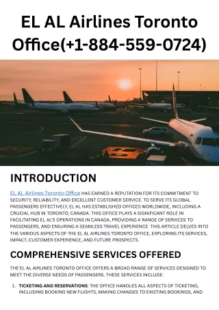 EL AL Airlines Toronto Office