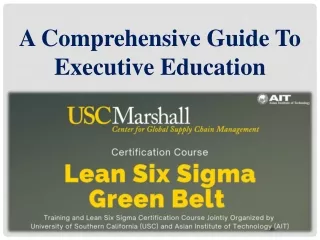 A Comprehensive Guide To Executive Education