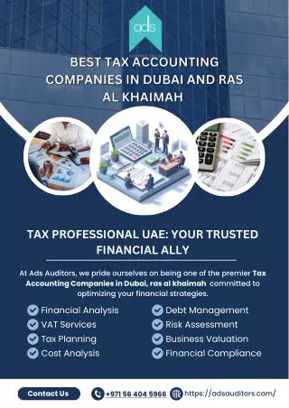 Best Tax Accounting Companies in Dubai and Ras al khaimah