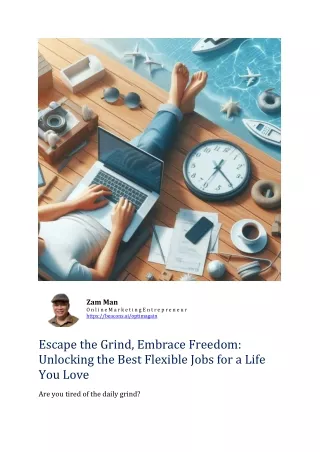 Embrace Freedom: Unlocking the Best Flexible Jobs for a Life You Love