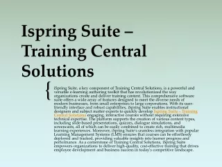 Ispring Suite Max – Training Central Solutions