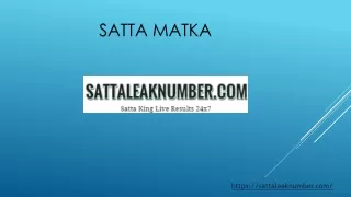 Satta Matka