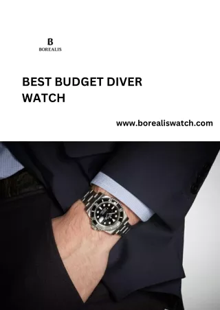 Dive into Style: The Top Affordable Diver Watches for Every Budget  | Borealis W