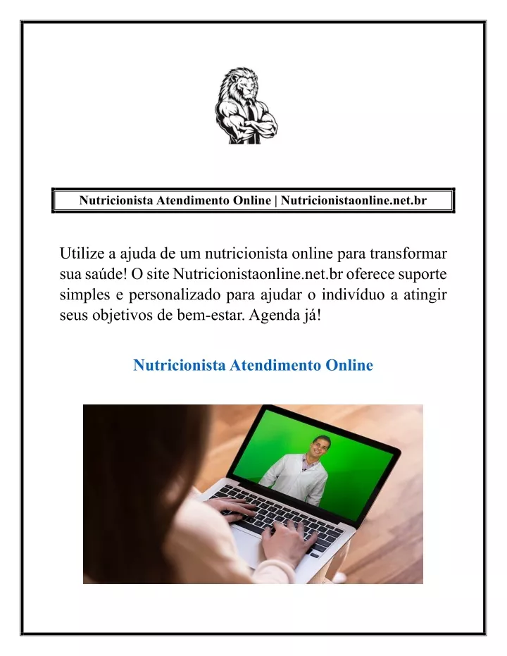 nutricionista atendimento online