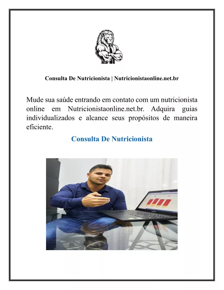 consulta de nutricionista nutricionistaonline