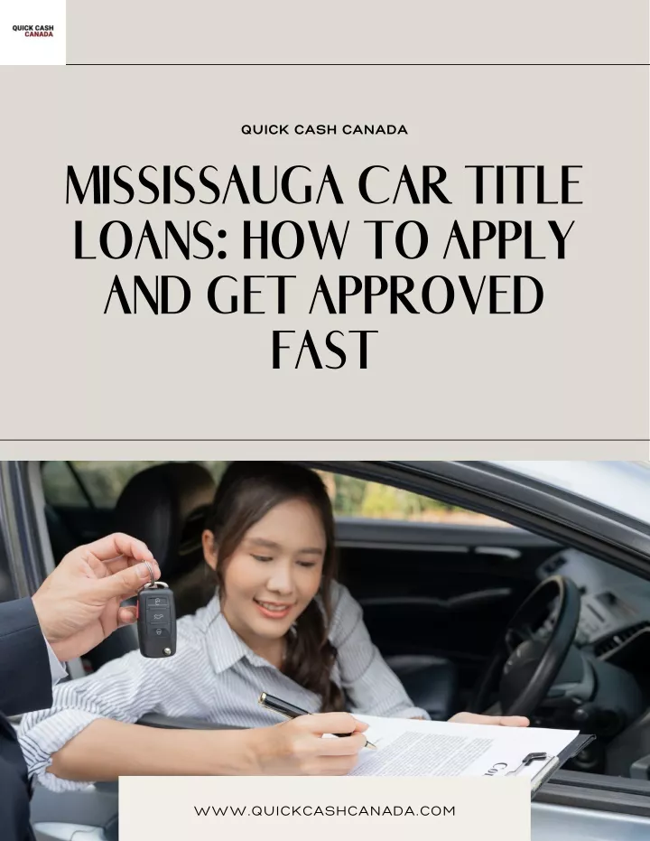 cash through a car title loan mississauga