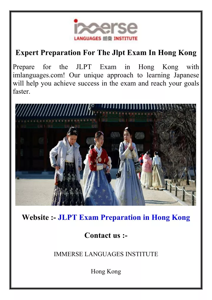 expert preparation for the jlpt exam in hong kong