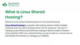 Why Choose Linux Shared Hosting