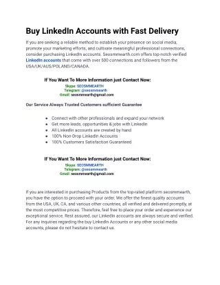 3 Simple Steps To Buy LinkedIn Accounts In 2024