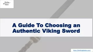 A Guide To Choosing an Authentic Viking Sword