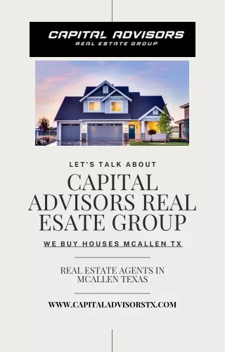 Capital Advisors - Your Trusted Partner in Cash Home Buying in Texas