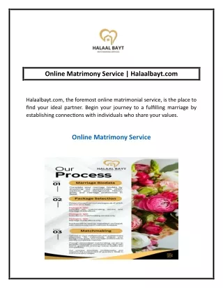 Online Matrimony Service | Halaalbayt.com