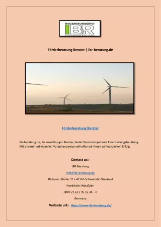documentEnergieberatung Gewerbeimmobilien | Ibr-beratung.de