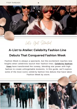 Celebrity Fashion Line Debuts That Conquered Fashion Week