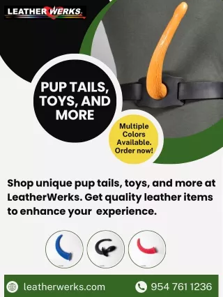 Get Happy Puppy Tail | Pup Tails at LeatherWerks