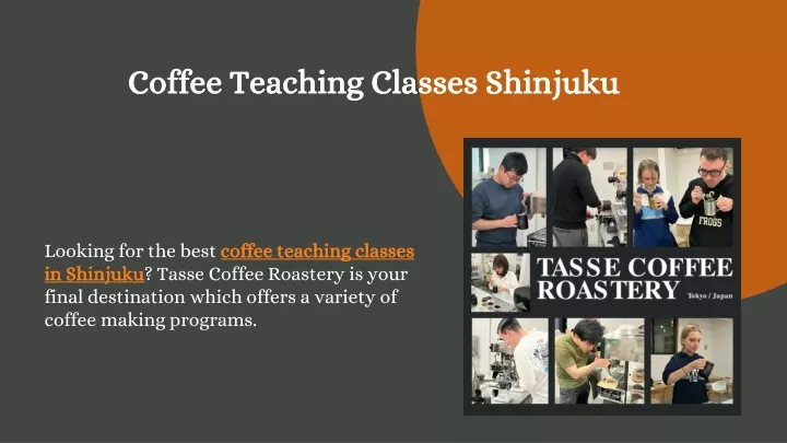 coffee teaching classes shinjuku coffee teaching