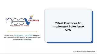 7 best practices to implement salesforce cpq