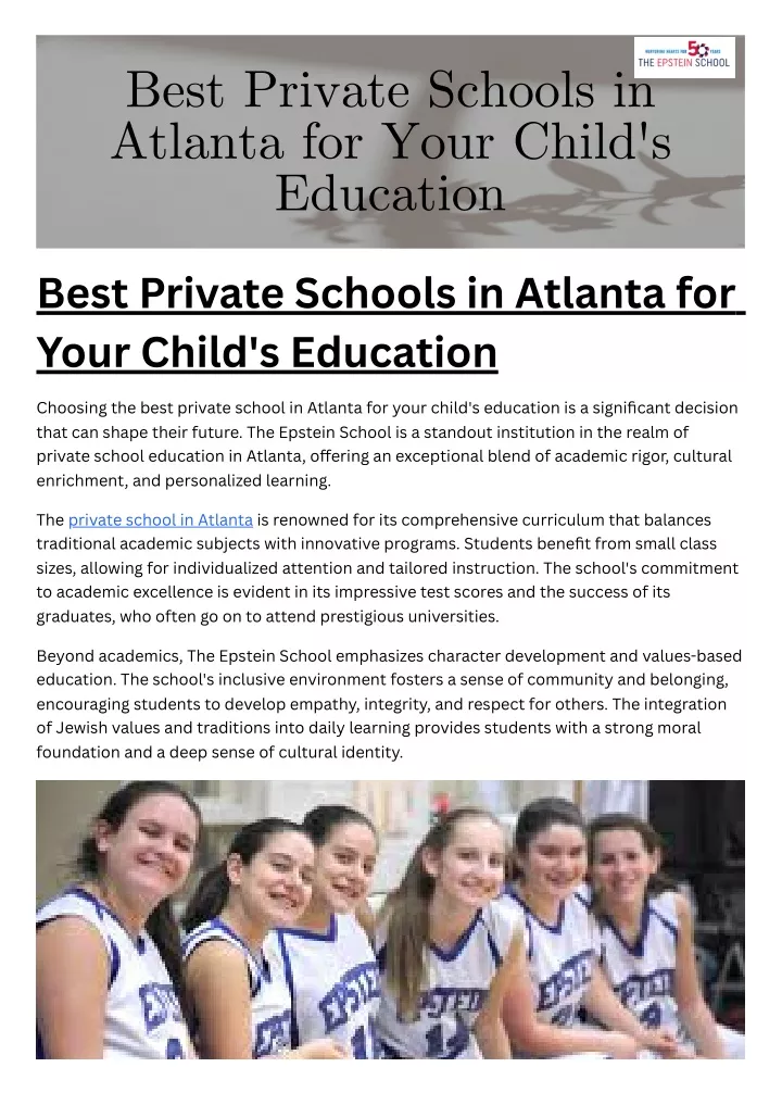 best private schools in atlanta for your child