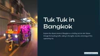 Tuk Tuk in Bangkok