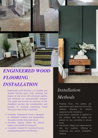 Engineered Wood Flooring Installation