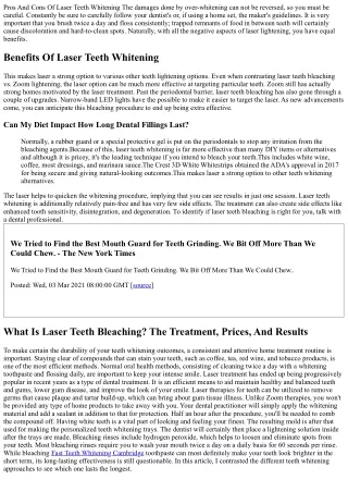 For How Long Do Teeth Remain White After Laser Teeth Bleaching?