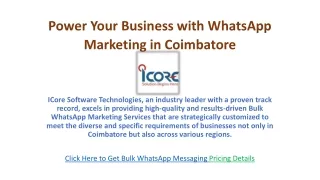 Power Your Business with WhatsApp Marketing in Coimbatore