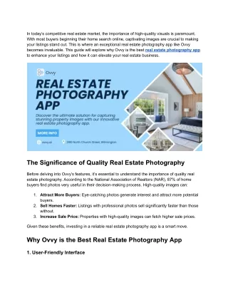 The Best Real Estate Photography App to Enhance Your Listings