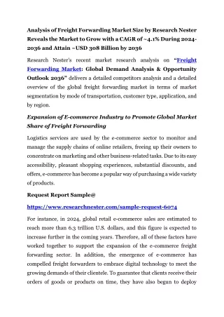 Freight Forwarding Market