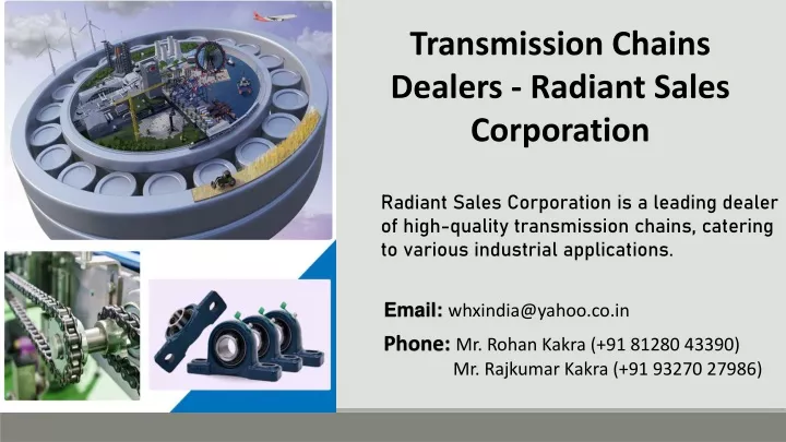 transmission chains dealers radiant sales