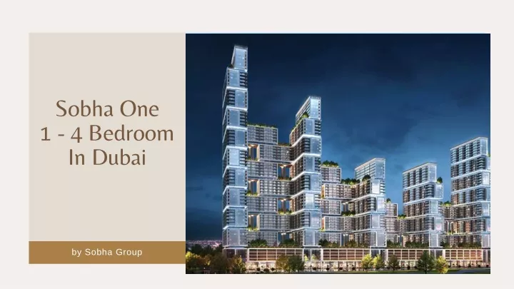 sobha one 1 4 bedroom in dubai