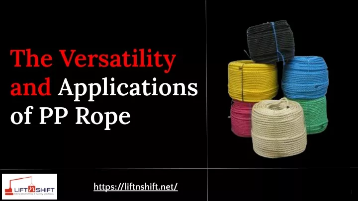 the versatility and applications of pp rope