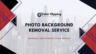 Professional Background Removal Services by ColorClipping