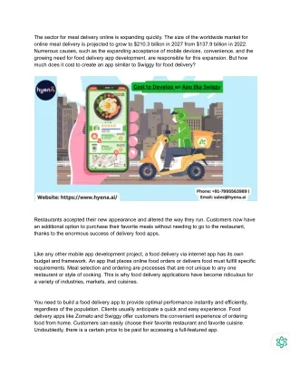 the sector for meal delivery online is expanding