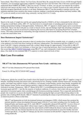 Mk 677 Ibutamoren Guide 2023: Advantages, Results, Side Effects