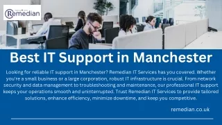 IT Support in Manchester by Remedian IT Services