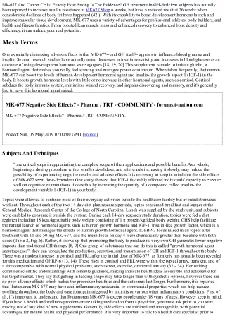 Mk-677 Ibutamoren Peptide Treatment In Phoenix Metro, Az