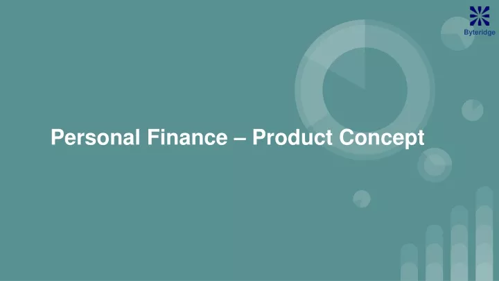 personal finance product concept