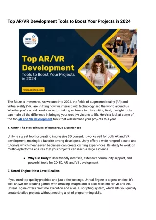 AR & VR App Development Company | XcelTec