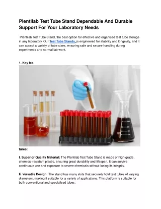plentilab test tube stand dependable and durable
