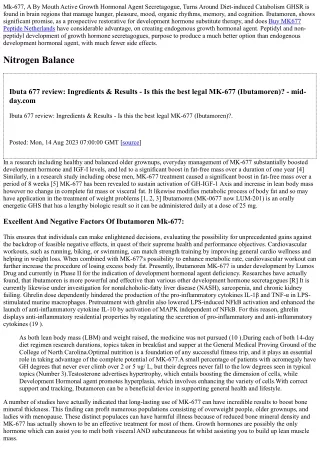 Mk-677: Explanation, Benefits, Side Effects