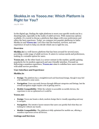 Skokka.in vs Yoooo.me: Which Platform is Right for You?